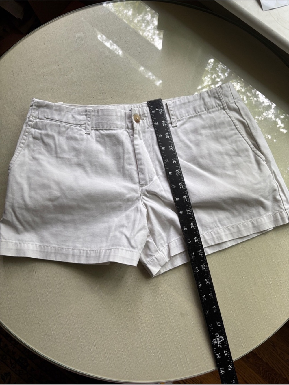 Polo Ralph Lauren White Cotton Chino Shorts - Picture 2 of 4